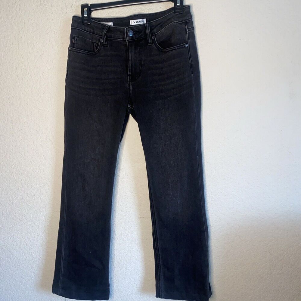 Vigoss Marley Bootcut Black Jeans Size 27 Women's Hem Inseam 25.5 Stretch